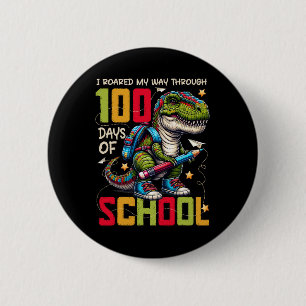 Badge Rond 5 Cm 100 Jours D'École Trex 100 Jours Plus Smarter 100E