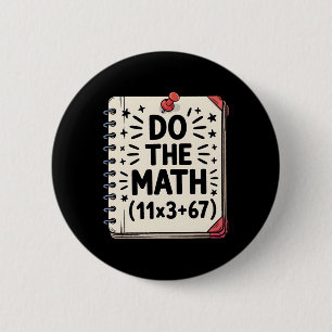 Badge Rond 5 Cm 100 Jours Équation Mathématique Scolaire Faites Le