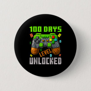 Badge Rond 5 Cm 100 jours niveau débloqué jeu 100 jours d'école 