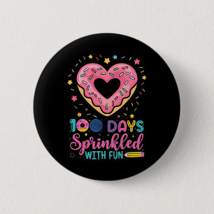 Badge Rond 5 Cm 100 Jours Saupoudrés De Cupcake Fun 100E Jour De S