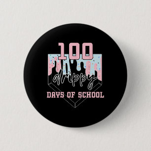Badge Rond 5 Cm 100 Jours Sèches De L'École Vendre De La Crème De