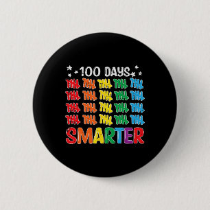 Badge Rond 5 Cm 100 Jours Smarter 100e Jour D'Enseignant Enfants