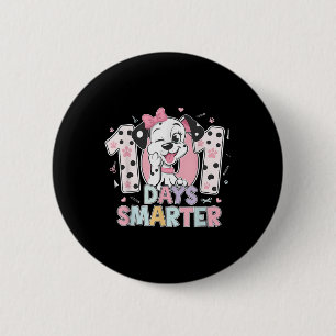 Badge Rond 5 Cm 100 Jours Smarter Dalmatien 100e Jour De L'École