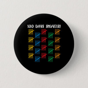 Badge Rond 5 Cm 100 Jours Smarter mignon élèves garçons filles 100