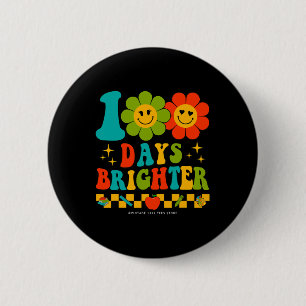 Badge Rond 5 Cm 100 Jours super D'École Arc-En-Ciel 100 Jours De L