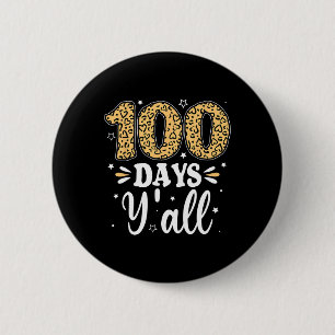 Badge Rond 5 Cm 100 Jours Y'all Enseignant Femmes Hommes Enfants 1