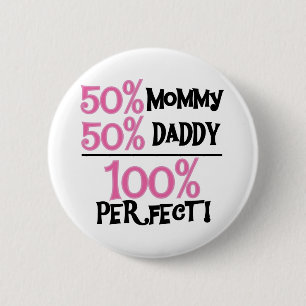Badge Rond 5 Cm 100 pour cent de parfait