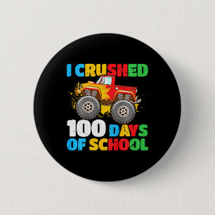 Badge Rond 5 Cm 100E Jour De Garçons D'École J'Ai Crusé 100 Jours