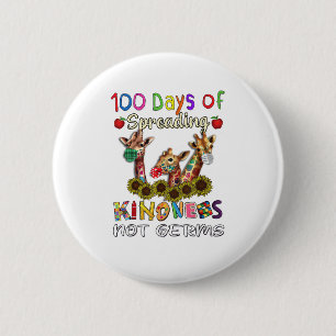 Badge Rond 5 Cm 100e Jour de l'école 100 Jours de consolation
