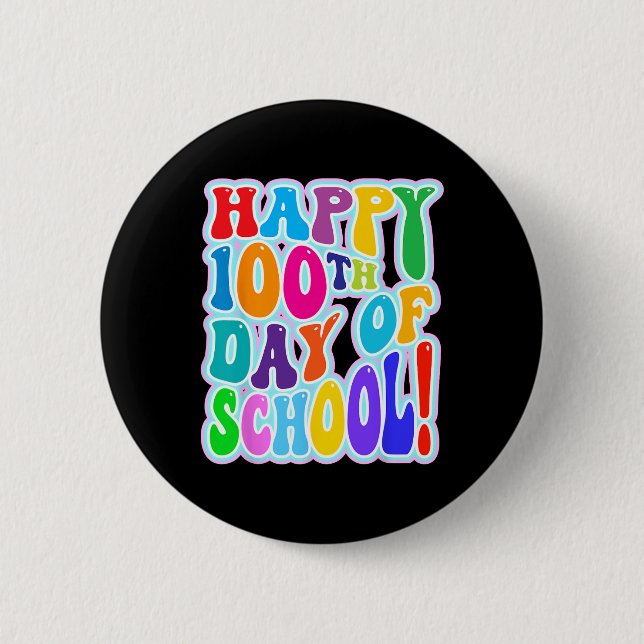 Badge Rond 5 Cm 100e Jour De L'École 100 Jours De L'École 2 (Devant)