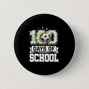 Badge Rond 5 Cm 100e jour de soccer à l'école 100 jours d'école ga