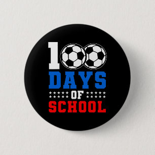 Badge Rond 5 Cm 100e Jour Étudiants Garçons Filles Football Amour