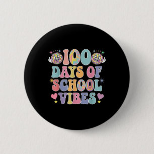 Badge Rond 5 Cm 100ème Jour De Vibes Scolaires Mignonne Sourire Vi