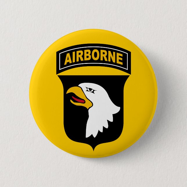 Badge Rond 5 Cm 101e division aéroportée (Devant)