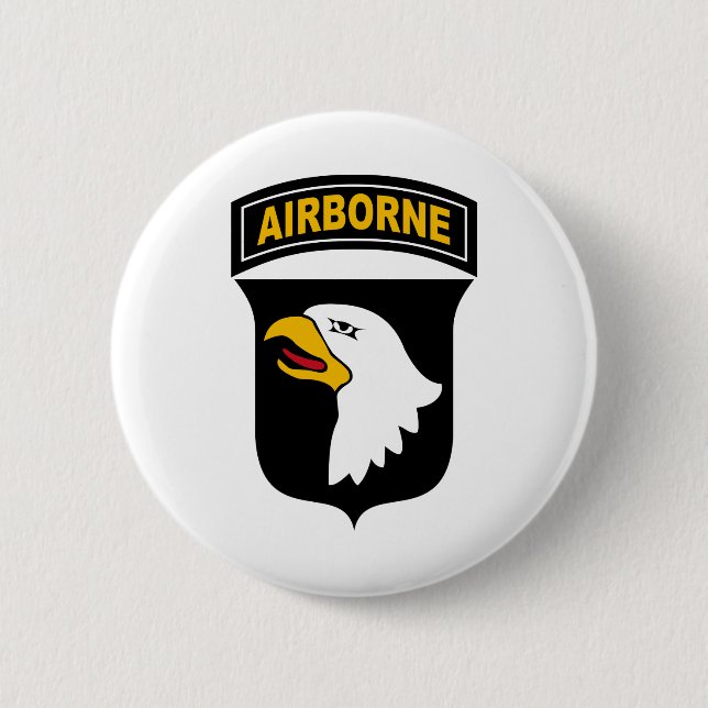 Badge Rond 5 Cm 101e division aéroportée (Devant)