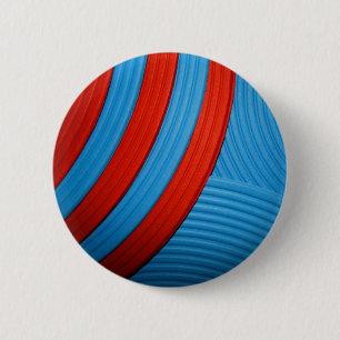 Badge Rond 5 Cm 10 bouton abstrait bleu et de rouge de soleil