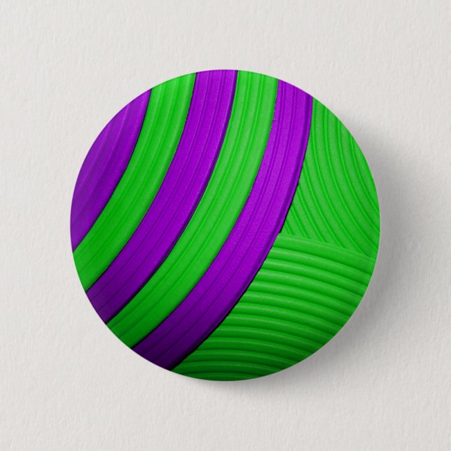 Badge Rond 5 Cm 10 bouton vert et pourpre (Devant)