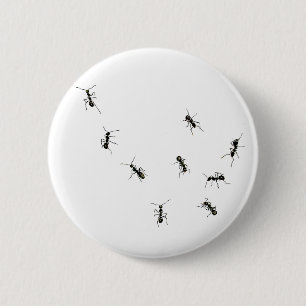 Badge Rond 5 Cm 10 fourmis