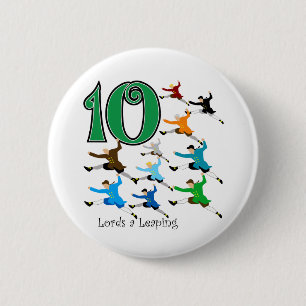 Badge Rond 5 Cm 10 seigneurs Leaping