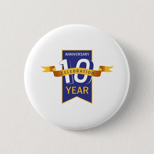 Badge Rond 5 Cm 10e_anniversaire (Devant)