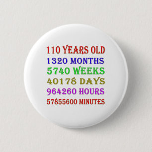 Badge Rond 5 Cm 110e anniversaire Jalons