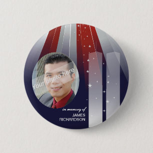 Badge Rond 5 Cm 11 septembre - goupilles commémoratives de 9/11