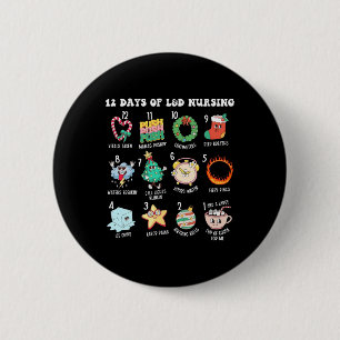 Badge Rond 5 Cm 12 Jours D'Unité Terrestre Infirmière Infirmière I