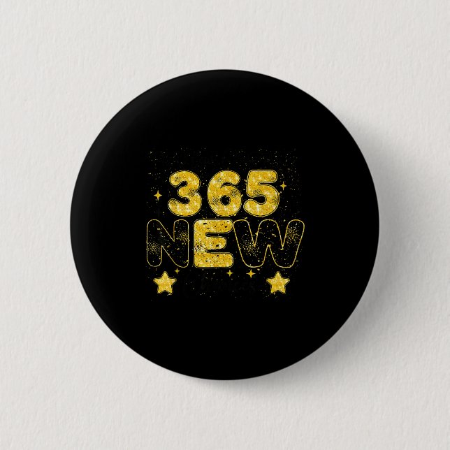 Badge Rond 5 Cm 12 New Chapters 365 New Chances Happy New Year 202 (Devant)
