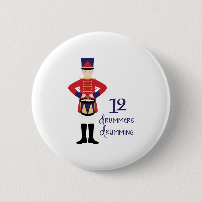 Badge Rond 5 Cm 12 tambours (Devant)