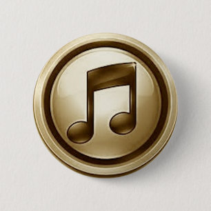 Badge Rond 5 Cm 132535u7 Music icon