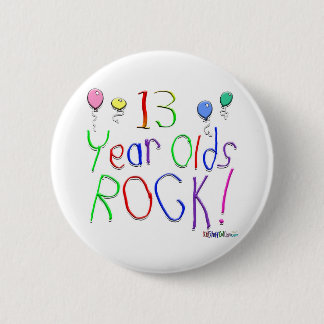 Badge Rond 5 Cm 13 ans de roche !