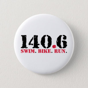 Badge Rond 5 Cm 140,6 Course de vélo de bain