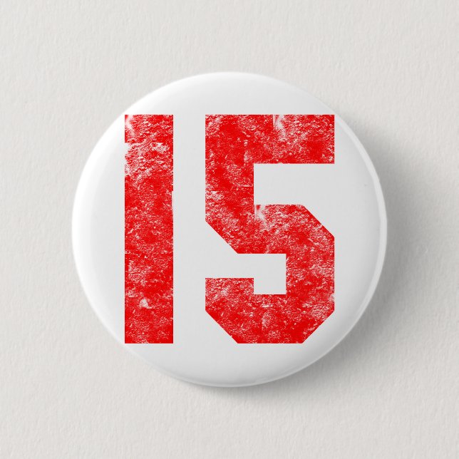Badge Rond 5 Cm 15ème Cadeaux d'anniversaire (Devant)