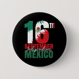 Badge Rond 5 Cm 16 septembre Fête de l'Indépendance mexicaine Chem