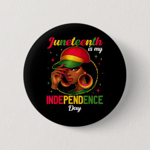 Badge Rond 5 Cm 1865 Est Ma Fête De L'Indépendance Femmes Africain
