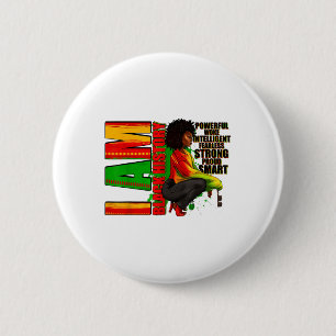 Badge Rond 5 Cm 1865 La liberté afro-américaine Noire son