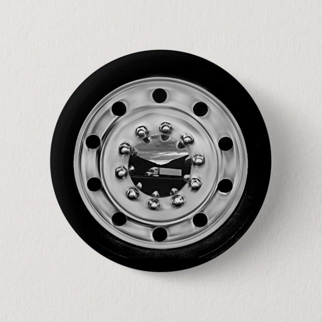 Badge Rond 5 Cm 18 Wheelin' (Devant)