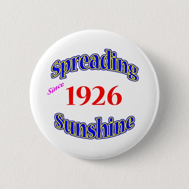 Badge Rond 5 Cm 1926 soleils de propagation (Devant)