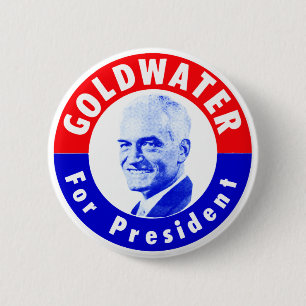 Badge Rond 5 Cm 1964 Goldwater, président