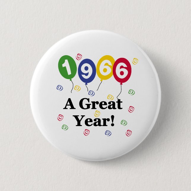 Badge Rond 5 Cm 1966 Un grand anniversaire (Devant)