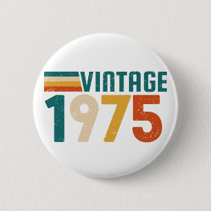Badge Rond 5 Cm 1975 vintage