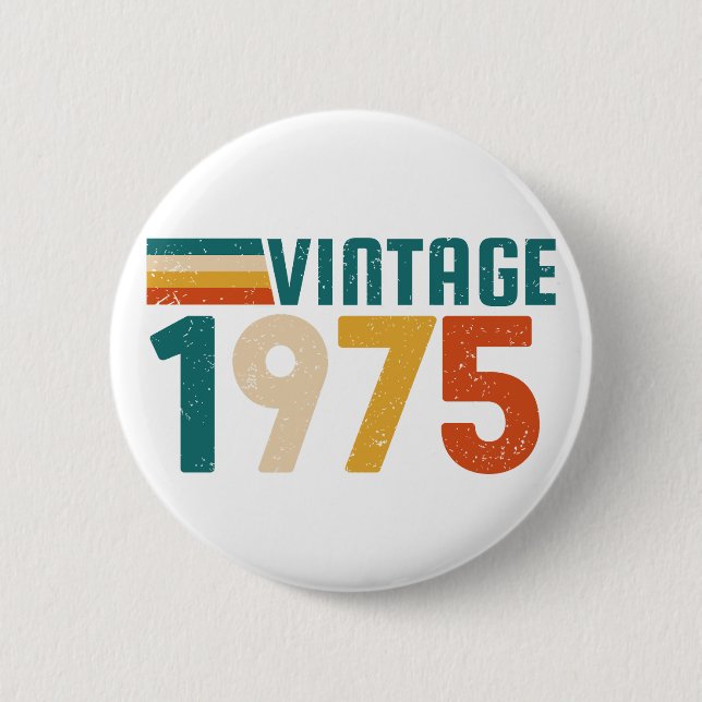 Badge Rond 5 Cm 1975 vintage (Devant)