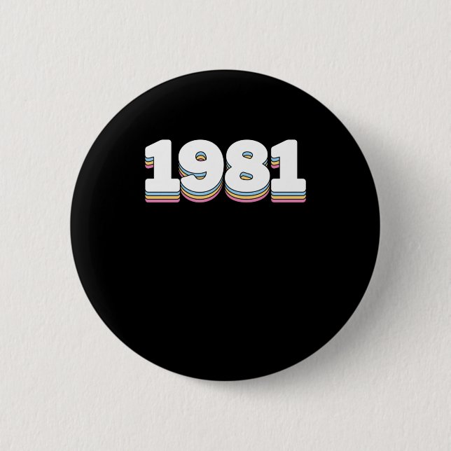 BADGE ROND 5 CM 1981 3 (Devant)