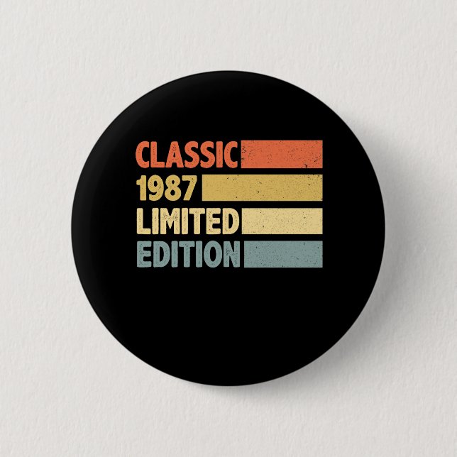 Badge Rond 5 Cm 1987 Edition limitée (Devant)