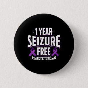 Badge Rond 5 Cm 1 an Saisie Gratuite de l'épilepsie Sensibilisatio