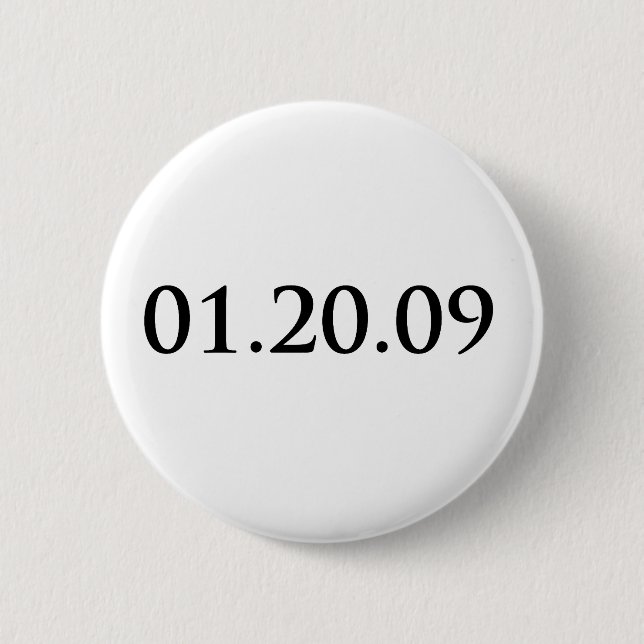 Badge Rond 5 Cm 1 bouton 20 09 (Devant)
