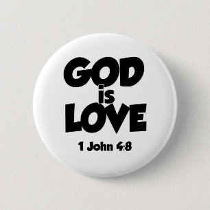 Badge Rond 5 Cm 1 Jean 4-8 Dieu est Amour