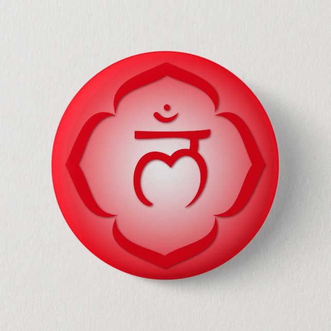 Badge Rond 5 Cm 1er Chakra - Muladhara (Devant)