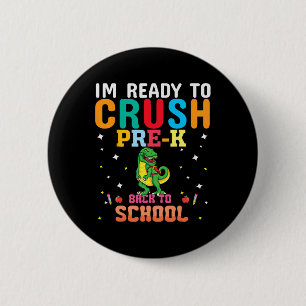 Badge Rond 5 Cm 1Er Jour Des Filles Prék Garçons Retour À L'École