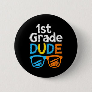 Badge Rond 5 Cm 1ère année Bruh première année Dué de retour à l'é